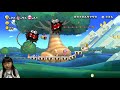 new スーパーマリオブラザーズ u デラックス『そうかい！青空ほねコースター』＃75 スペシャルスター 1【ゲーム遊び】new super mario bros u deluxe 1