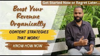The Ultimate Guide to Boost Revenue Organically📈:Transform Your Content Strategy with us