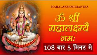 Maha Laxmi Mantra : Om Shreem Mahalakshmiyei Namaha : 108 Times : Fast