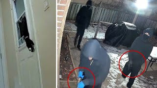 Watch armed suspects try to break into Ontario family home