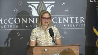 The McConnell Center presents U.S. Senator Kyrsten Sinema (D-AZ)