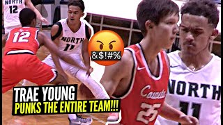 Trae Young PUNKS ENTIRE TEAM After Opposing Team Tried To Check Him!! INSANE High School Game!