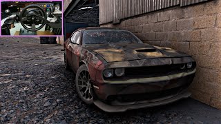 Rebuilding abandoned : Dodge Challenger SRT Hellcat - Forza Horizon 5 | Thrustmaster T300
