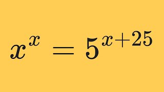 An Interesting Equation With Exponentials