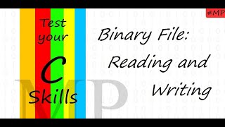 File in C #4: Binary File Read and Write