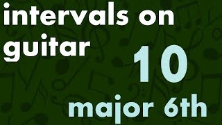 Train Your Ear - Intervals on Guitar (10/15) - Major Sixth