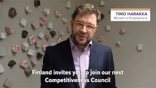 Ministers Harakka and Kulmuni before Competitiveness Council 28-29 November