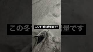 この冬1番の降雪量となっています#shorts