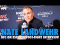 Nate Landwehr Likes Suggestion of Bryce Mitchell After First Octagon Knockout | UFC on ESPN 54