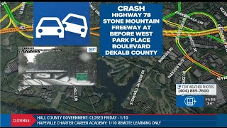 Atlanta winter weather traffic | Hazardous conditions on I-75, 285, Stone Mountain Freeway