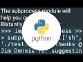 How to call a shell script from python code?