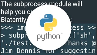 How to call a shell script from python code?