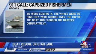 911 call released in Utah Lake boat rescue