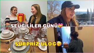 SEVGİLİLER GÜNÜ HEDİYEM💝SÜRPRİZ YAPTIK🥳VLOG MANİSA🌸#vlog #günlükvlog #sevgili