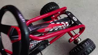 HONEY JOY Go Kart for Kids, 4 Wheel Pedal Powered Go Cart Review, Really cool pedal car