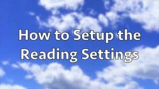How to Setup the Reading Settings in WordPress