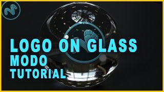 How To Texture A Logo On Glass In Modo - 3D Tutorial