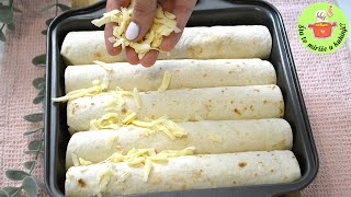 BAKED HOT DOG TORTILLAS❗ DINNER READY IN 5 MINUTES🌭