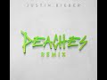 Justin Bieber - Peaches Remix (ft Ludacris, Daniel Caesar, Usher, Snoop Dogg, Giveon, & Omah Lay)