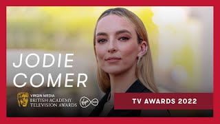 Jodie Comer is wonderful as ever on the BAFTA red carpet | Virgin Media BAFTA TV Awards 2022