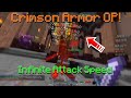 How to get INFINITE attack speed with Crimson Armor! | Hypixel Skyblock