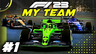 F1 23 MY TEAM CAREER Part 1: Our New Journey Begins! My 'Create A Team' Career Mode on F1 23 Game!