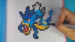 Como hacer a GYARADOS de POKEMON | Pixel Art