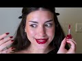 classic christmas glam tutorial long lasting red lips