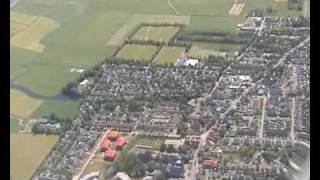 aanvliegen naar schiphol  via haarlem ijmuiden landing zwanenburgbaan schiphol