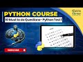10 Must to do Python Questions for Beginners: Nested Lists, List Comprehension, & While Loops