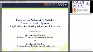 Infoway Webinar Series - Empowering Patients in a Digitally Connected Health System