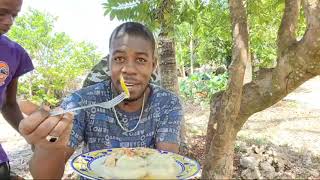 King Nick In St.Elizabeth SALT MACKEREL AND DUMPLIN FOR LUNCH / BIG UP TO TUSS FOR A PERFECT MEAL