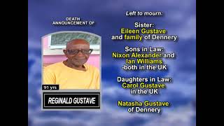 Reginald Gustave ~ Long Obituary