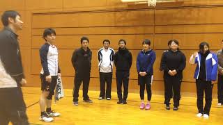 【岡山香川バドミントン交流会2019】閉会式 のっちさんからの有難いお言葉 2019/12/22