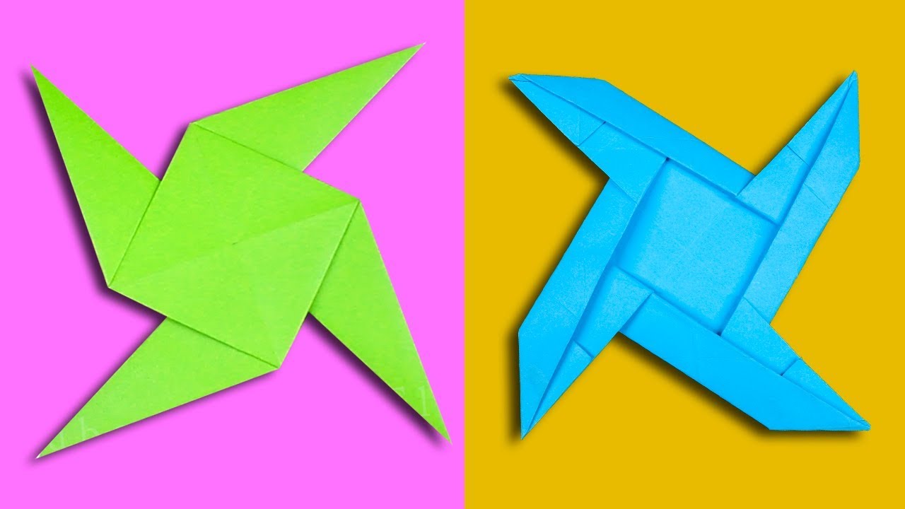 20 Easy Origami Ninja Star/sword/knife/gun - How To Make