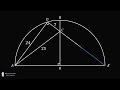 right angle in a quarter circle