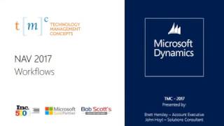 Microsoft Dynamics NAV 2017 - Workflows Part 1/2