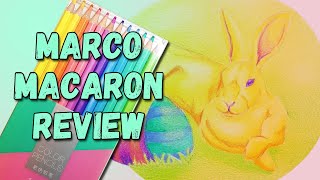 Marco Macaron Pastel Colored Pencils Set of 12 Unboxing \u0026 Review