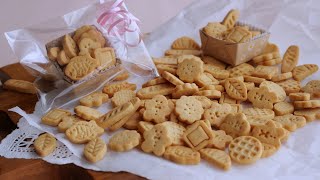 【溶かしバターで♡さくさく米粉のクッキー】セリアミニチュアカッター♪  | Crispy ♡ Rice flour Cookies