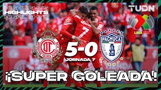 HIGHLIGHTS | Toluca 5-0 Pachuca | AP2023-J7 | Liga Mx | TUDN