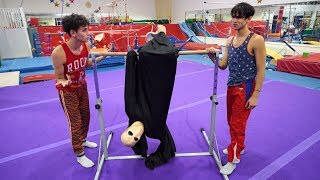 GYMNASTICS WITH SCARY MONSTER!
