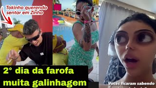 Mirella santos Marielly e MC Loma no 2° dia de farofa da Gkay muita galinhagem hahah gêmeas lacração