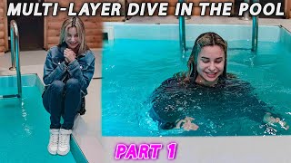 Multi layer Dive in the Pool and Shower Session | wetlook Part 1