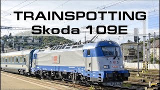 Trainspotting (EU) - Škoda 109E locomotives at different locations in Europe