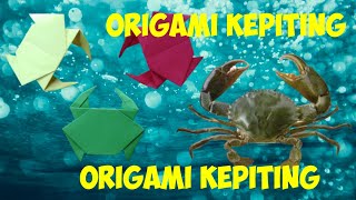 Cara Membuat Origami kepiting