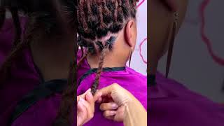 Straightforward loc knots tutorial￶😇👍#locs #locstyles #hairstyle #dreadlocs #dreadlocks #trends