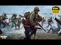 Call Of Duty WW2 Normandy D-DAY 4K-8K HDR Realistic Ultra Graphics Gameplay (COD World War 2)