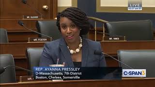 Rep. Pressley Presses Secretary Mnuchin on Currency Redesign