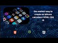 let's create an easy iphone calculator using HTML CSS JS