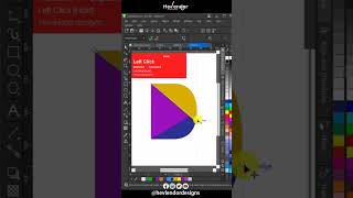 How to create a D logo in an attractive  color design #shorts